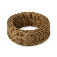 Провод декор. Витой 2х4 "Царский Стиль" RS-345-63 бронза микс 1 (рис. деревенька)